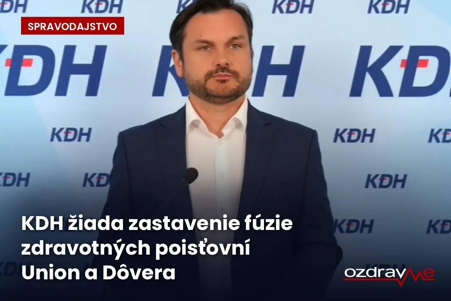Peter Stachura z KDH k zlúčeniu dvoch súkromných zdravotných poisťovní