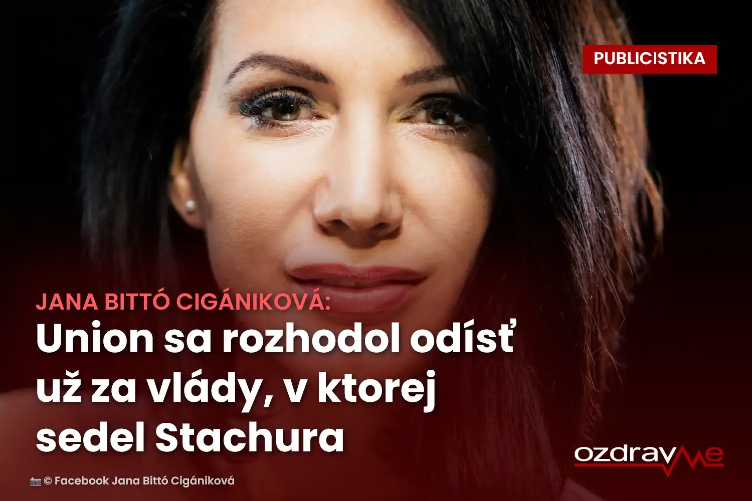 Poslankyňa Jana Bittó Cigániková, ktorá v článku reaguje na návrh Petra Stachuru prideliť poistencov štátu do VšZP.