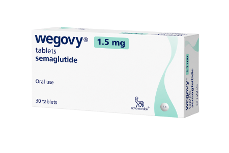 A box of oral 1mg weight loss tablets containing a 30-day supply, available as part of the SheMed clinician-led oral weight loss programme for UK women