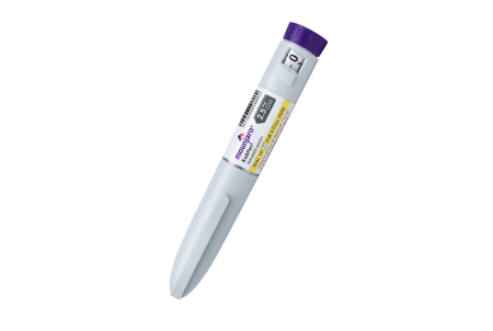 An injectable weight loss pen device, available as part of the SheMed clinician-led weight loss programme for UK women.