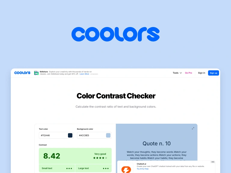 Color Contrast Checker
