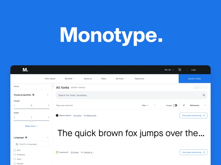 Monotype Fonts