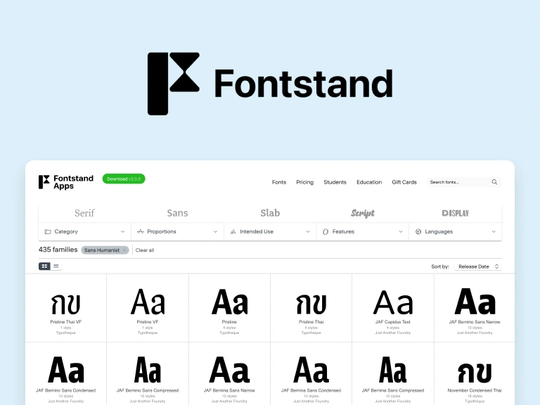 Fontstand