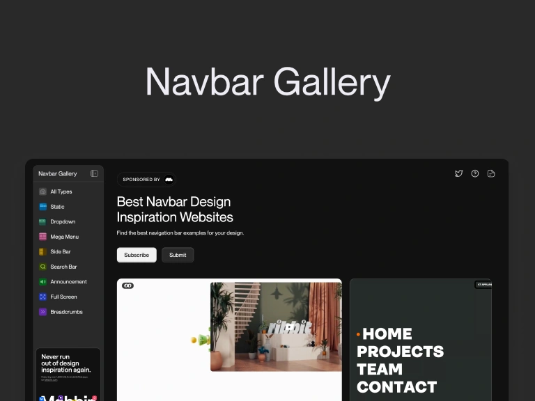 Navbar Gallery