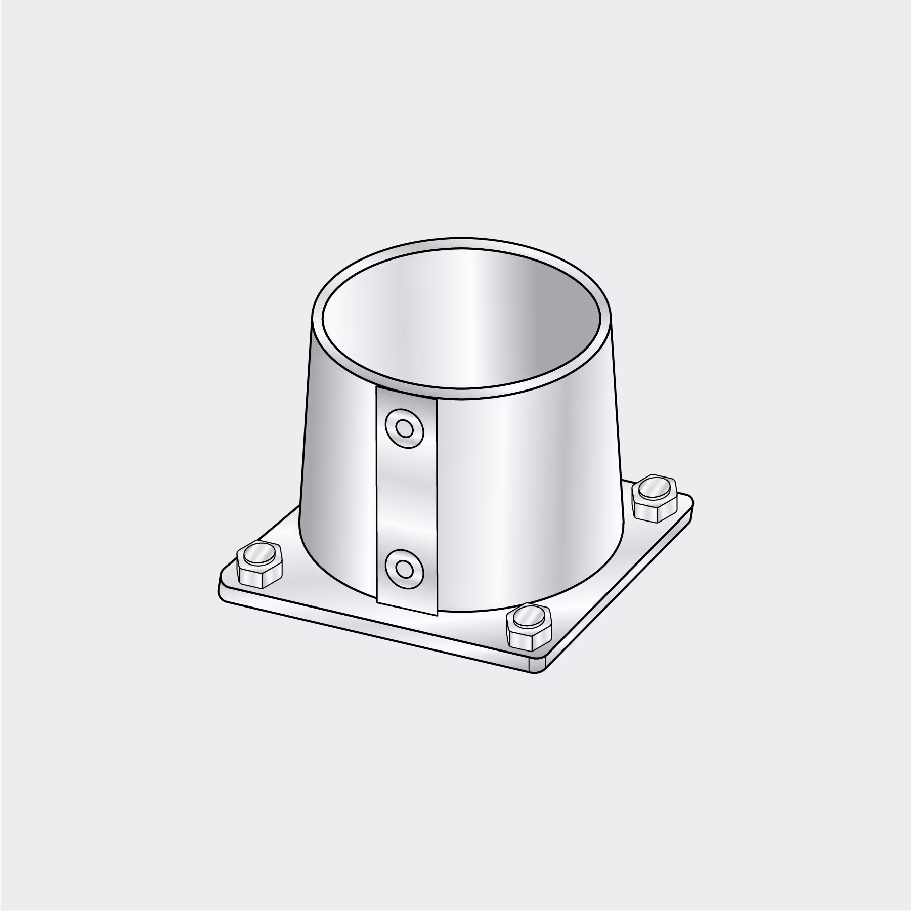 No. 45 Square Base Flange