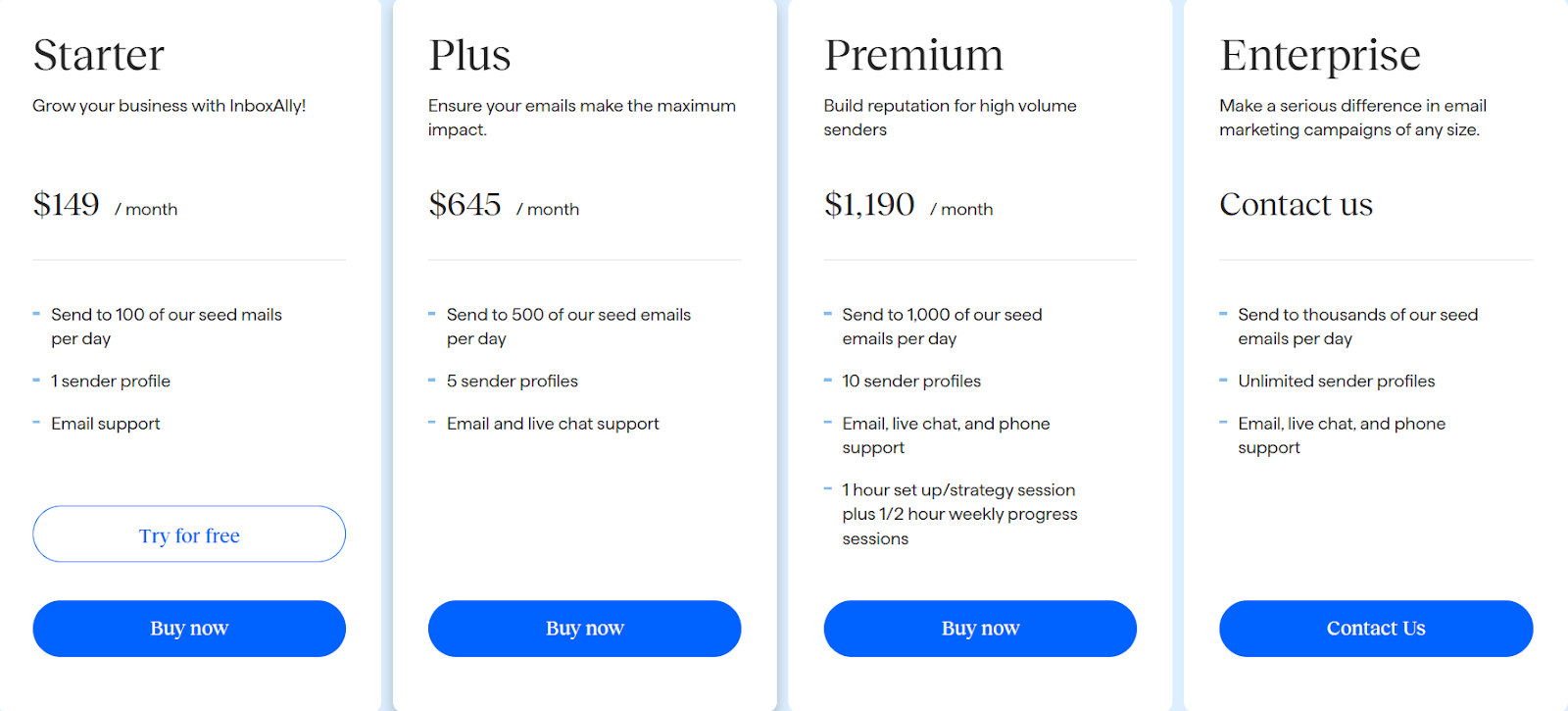 InboxAlly Pricing
