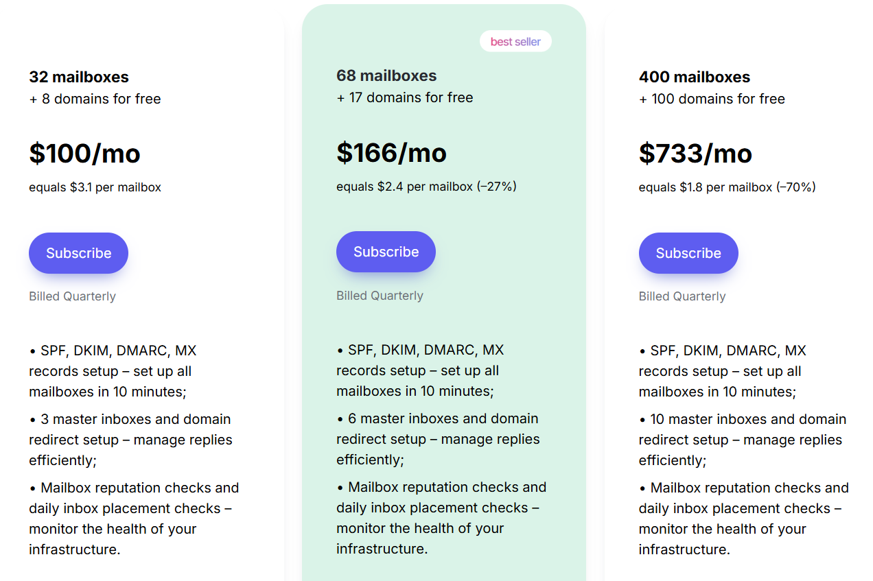 Maildoso pricing