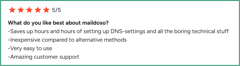 Maildoso G2 review