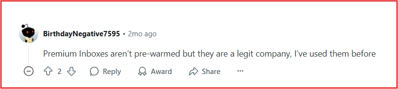 Premium Inboxes reddit review