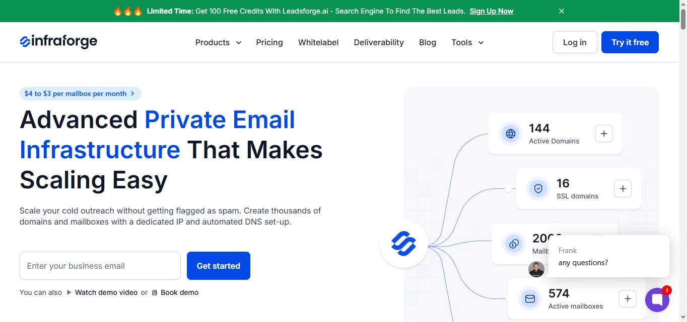 Infraforge home page