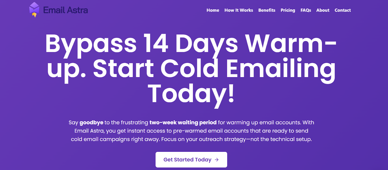 Email Astra homepage