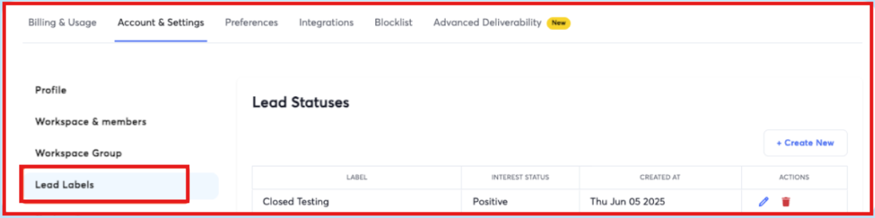 Update lead status on Instantly