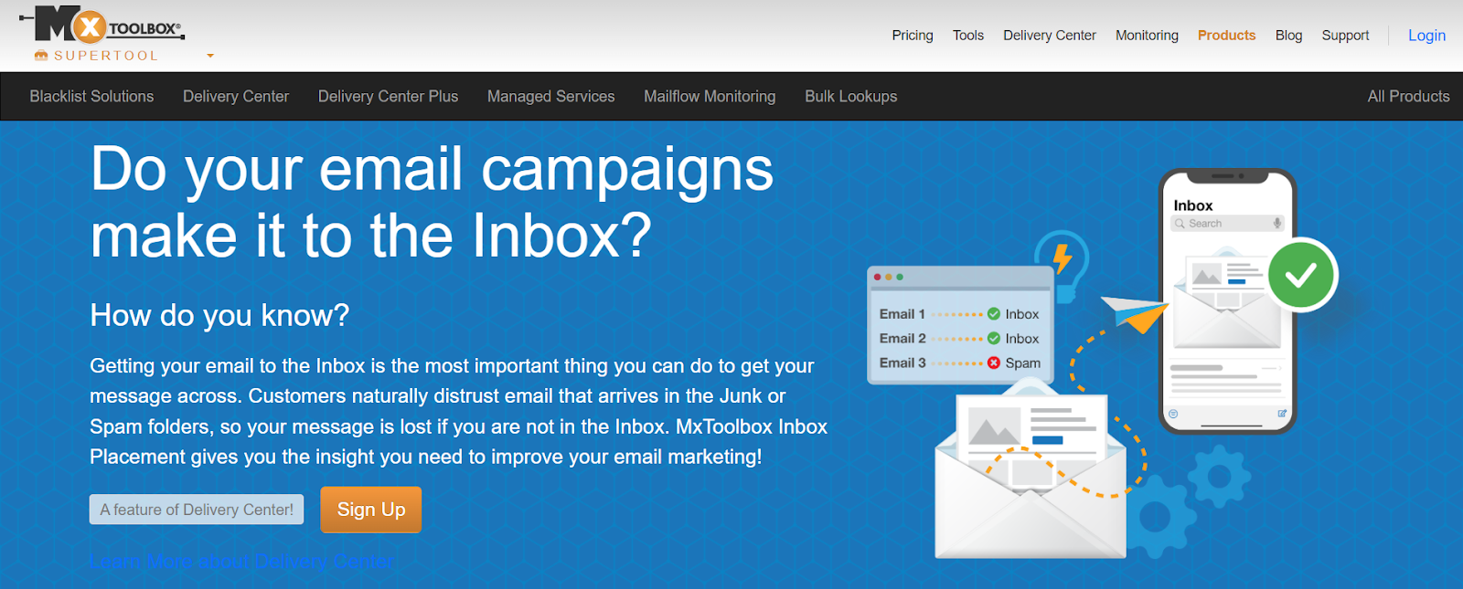 MxToolbox inbox placement
