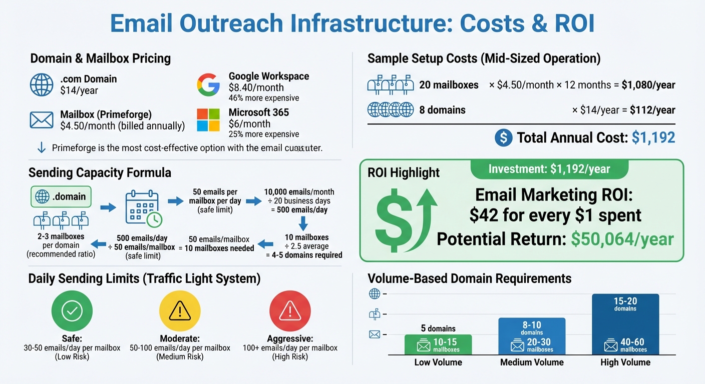 Email Outreach Domain Setup Cost Breakdown and ROI Calculator