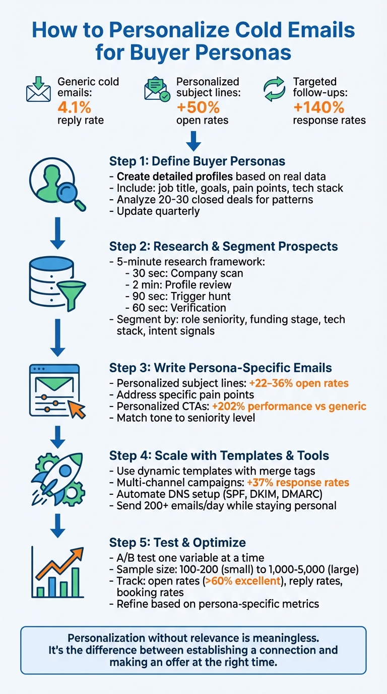 5-Step Process to Personalize Cold Emails for Buyer Personas