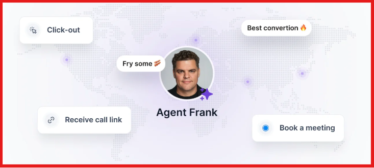 Agent frank to automate prospects and book a meeting