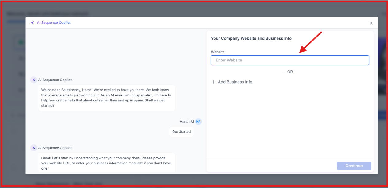 Saleshandy AI sequence copilot