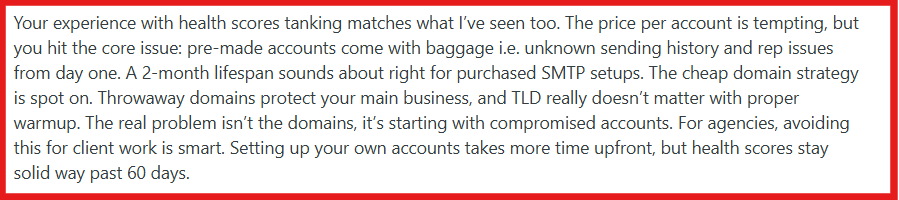 Icemail reddit conversation about premade accounts