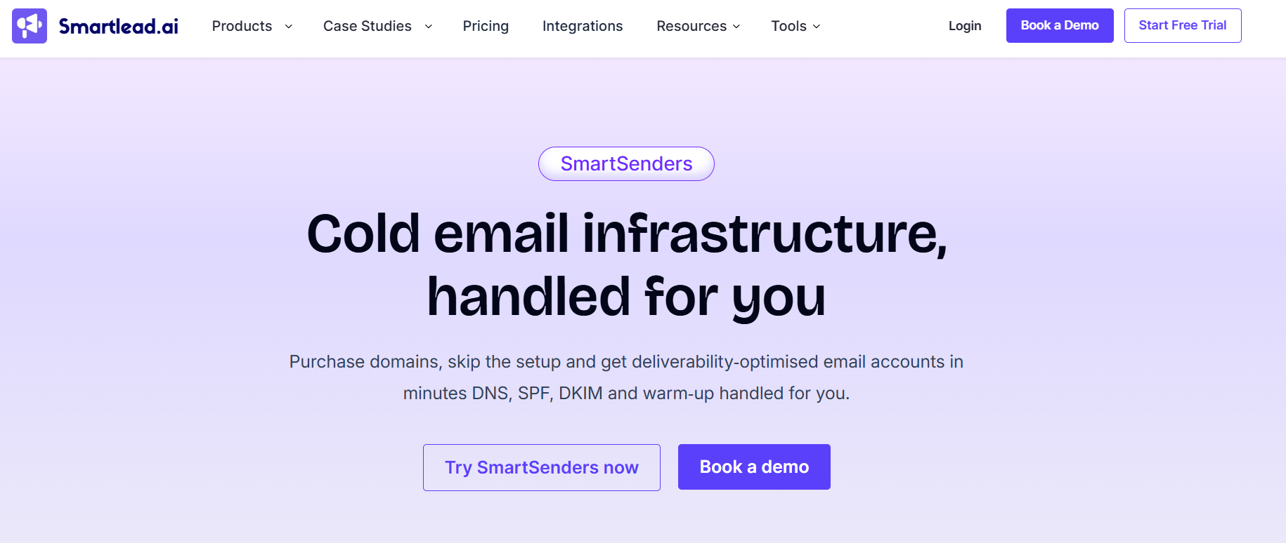 SmartSenders homepage