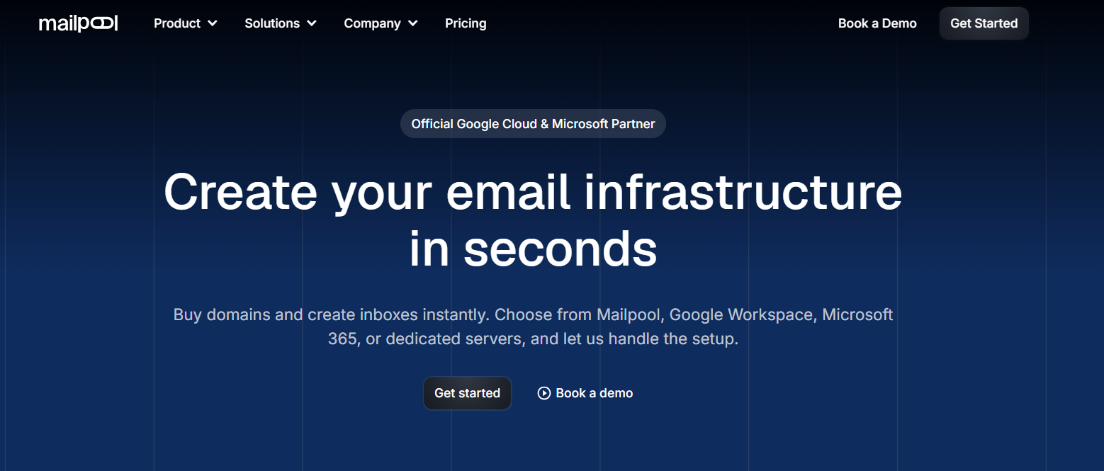 Mailpool homepage