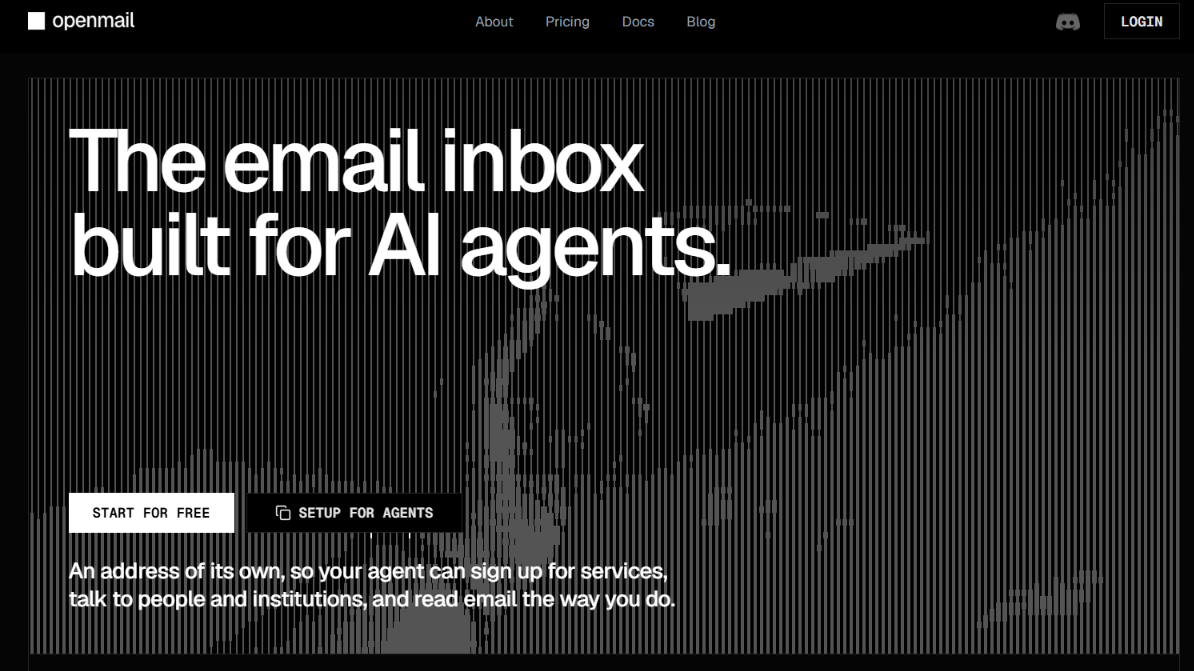 OpenMail homepage