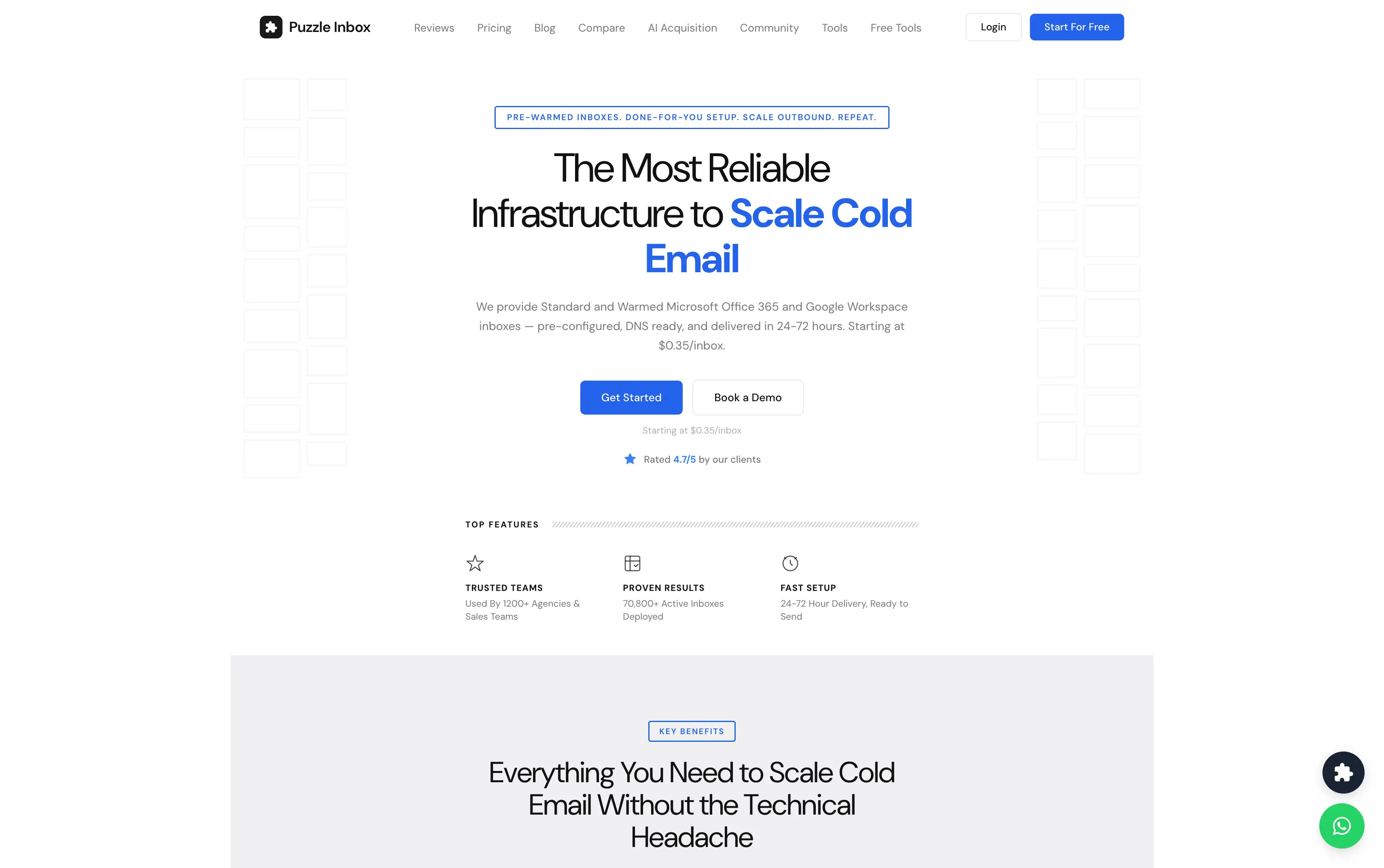 Puzzle Inbox homepage