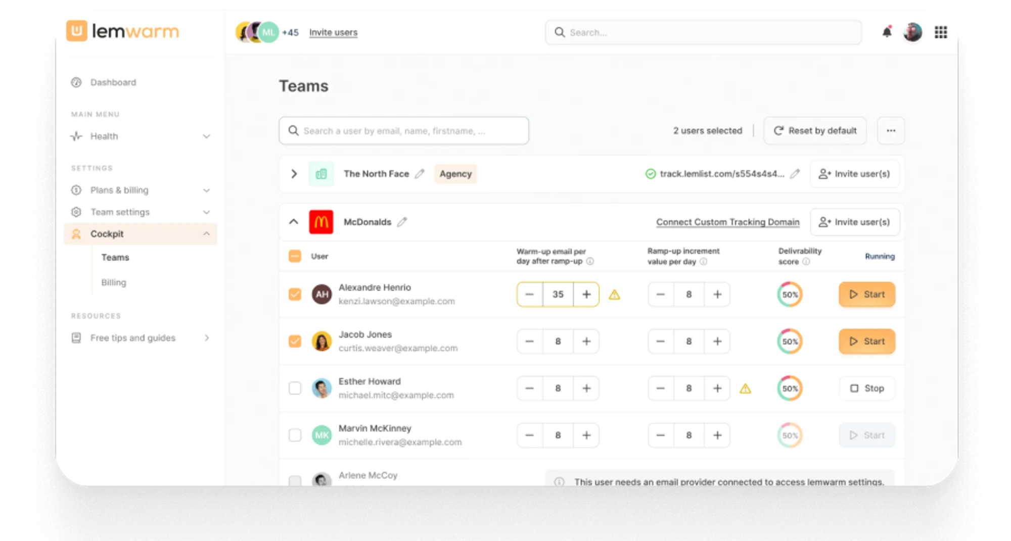Deliverability Hub and lemwarm