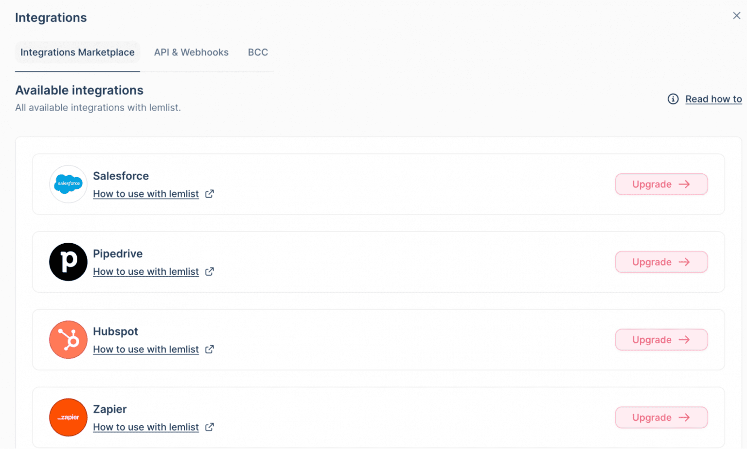 Integrations and API