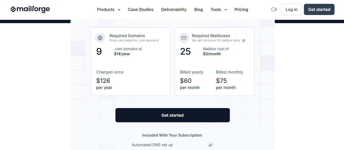 Mailforge Pricing