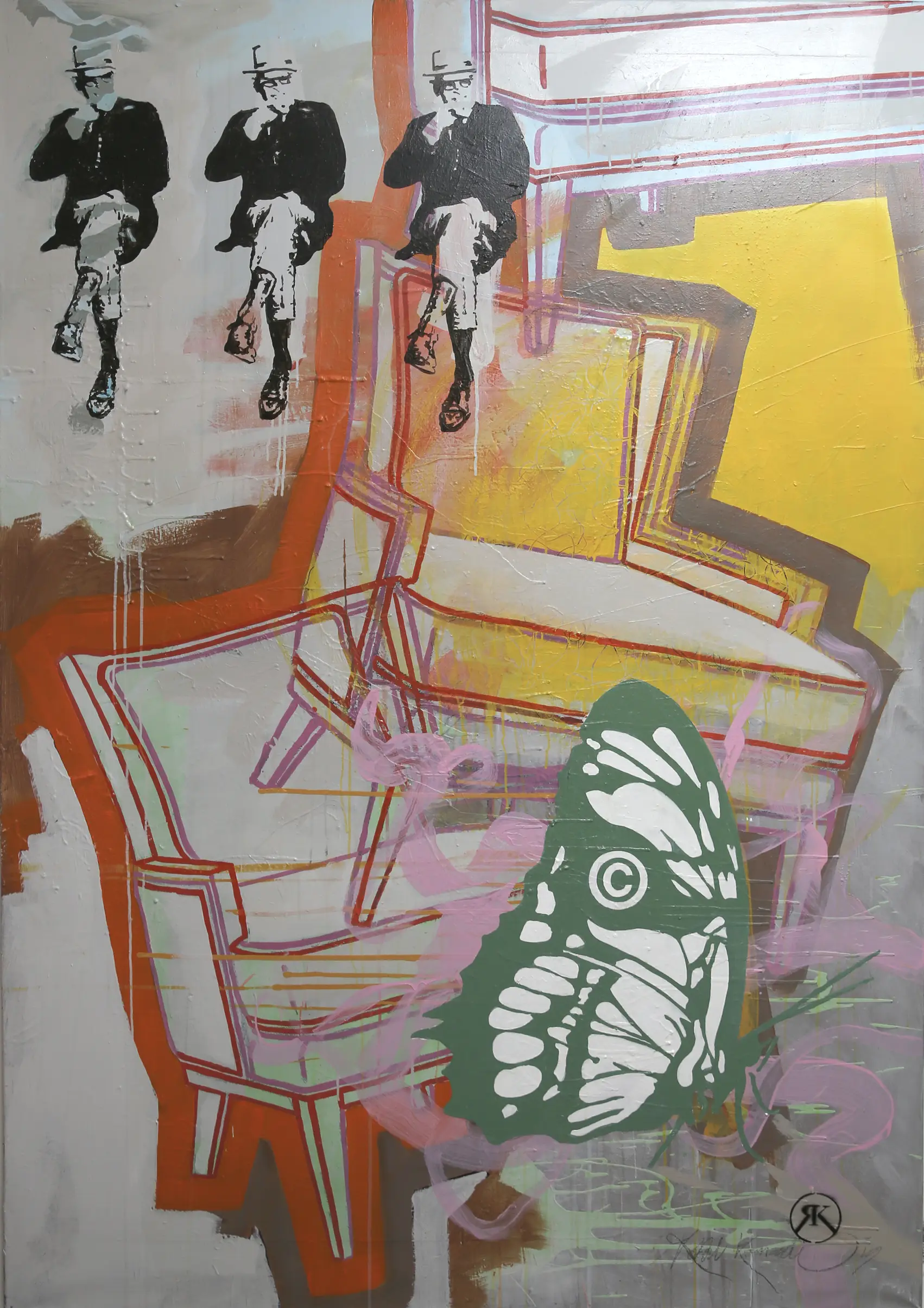 Copyright Painting Close-up