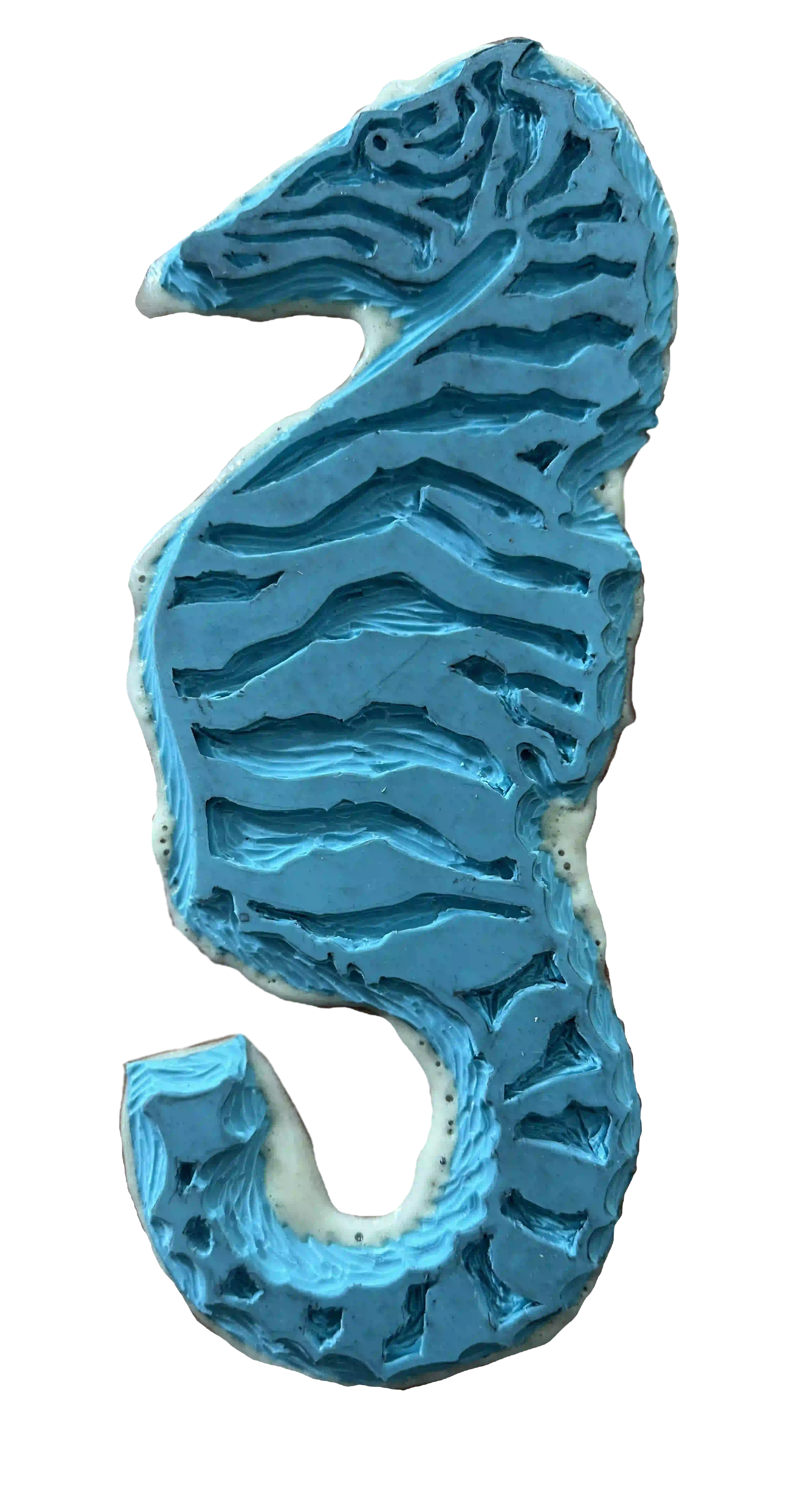 seabrahorse lino-cut