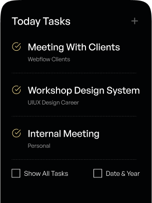 Todays tasks checklist