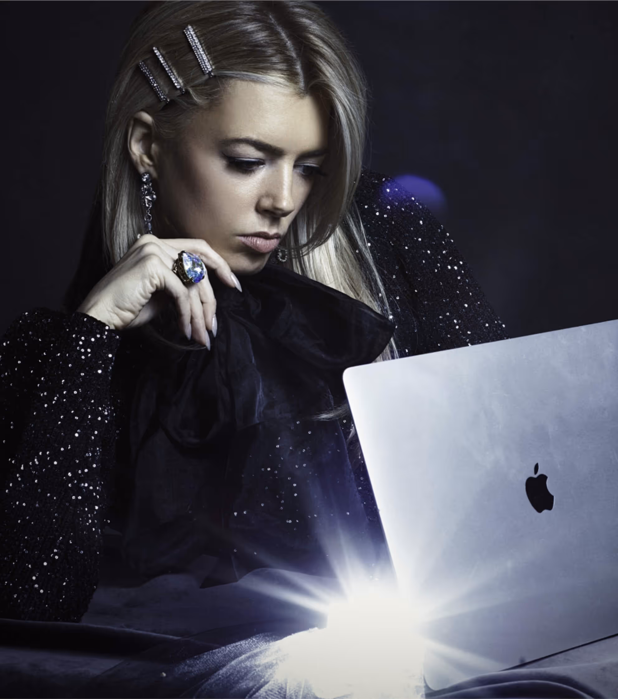 Girl with laptop
