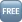 Blue square icon with white text saying free in capital letters.