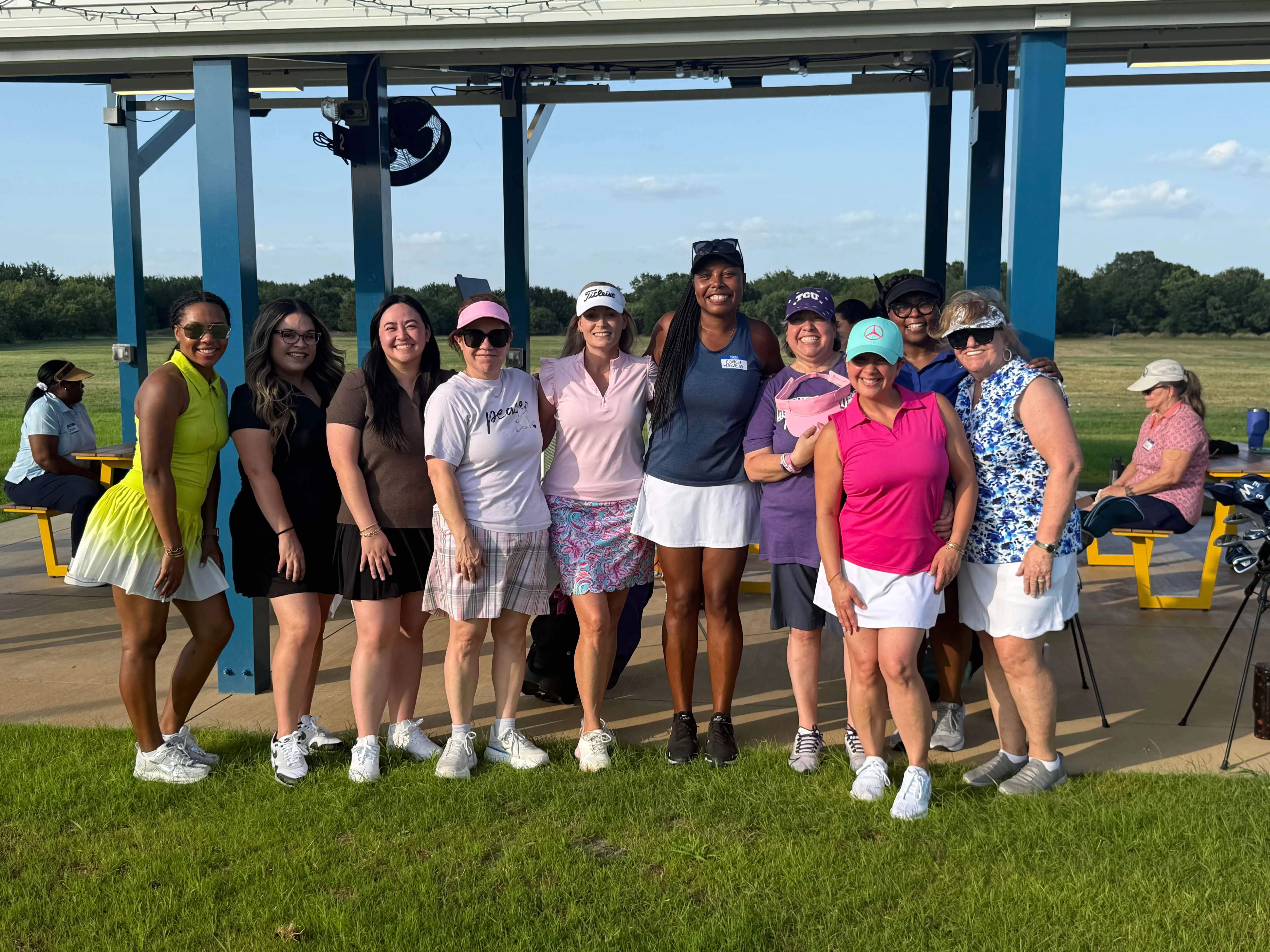 Women's golf clinic group at Golf Ranch Grand Prairie