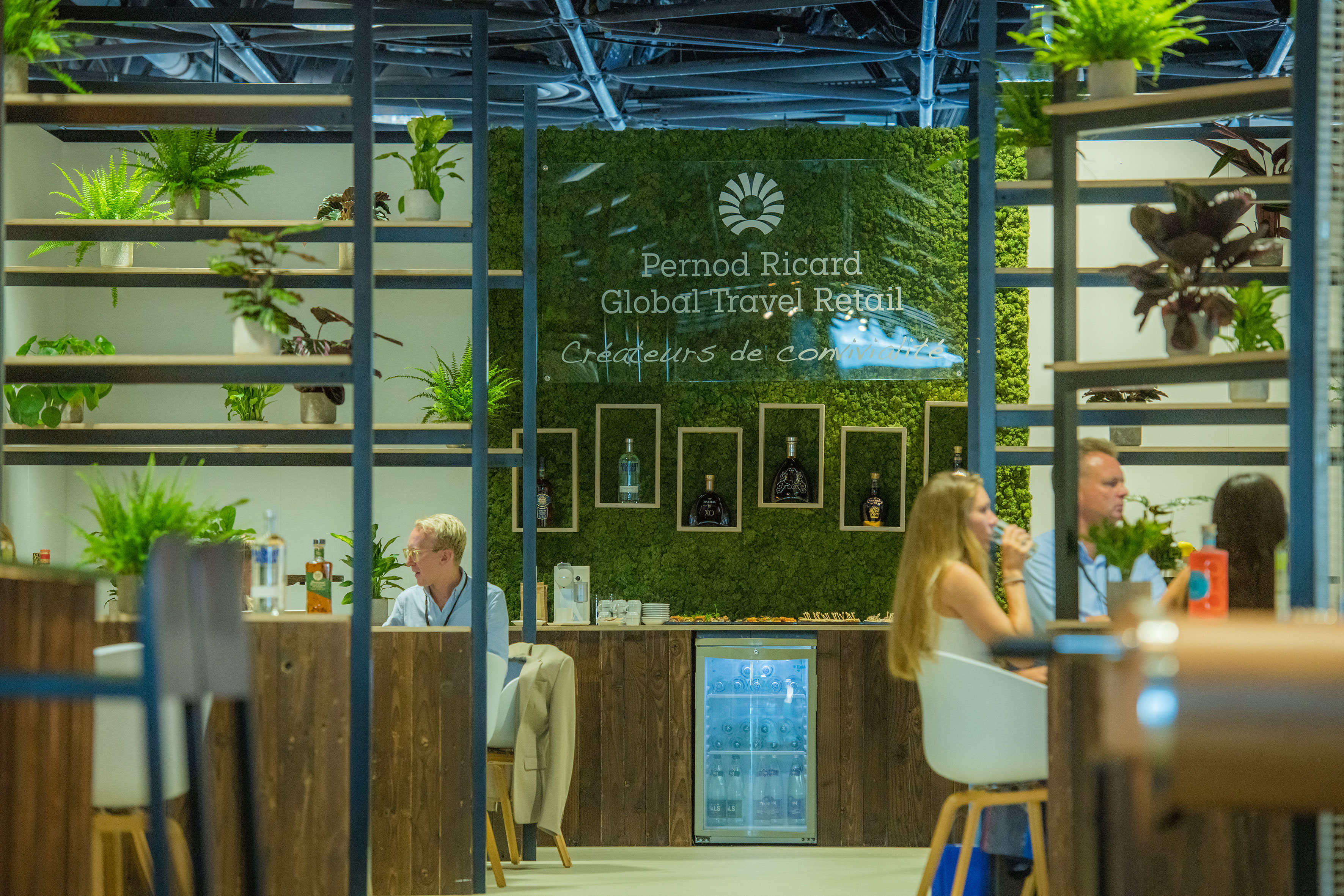Pernod Ricard's exhibition booth at TFWA Cannes in the Palais des Festivals.