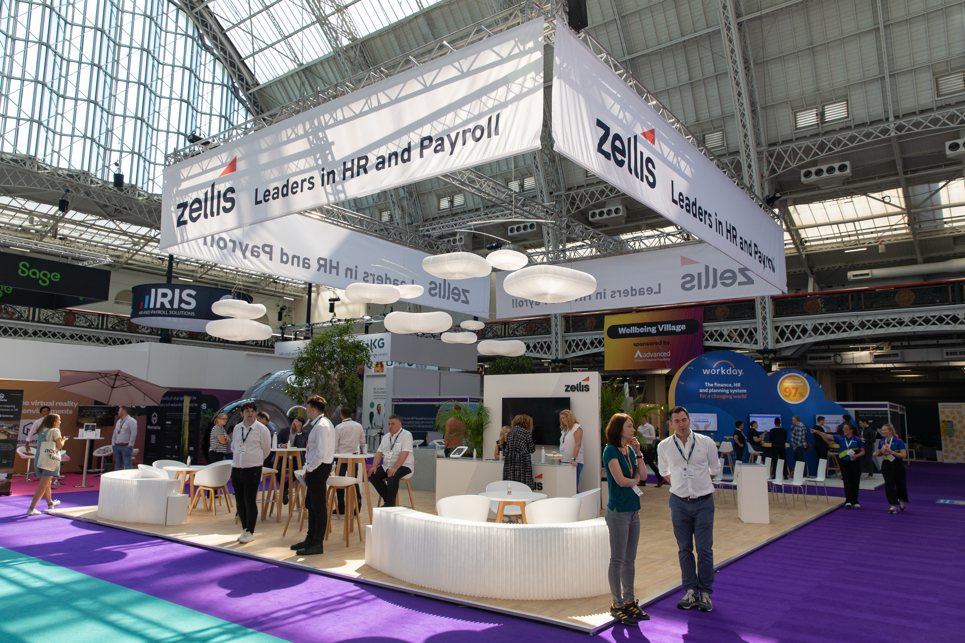 The Zellis exhibition booth at Festival of Work in London.