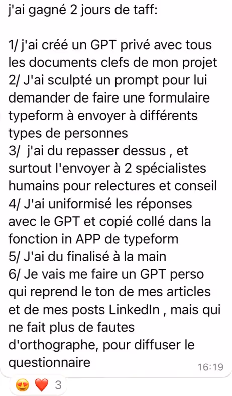 2 jours de taff gagnés