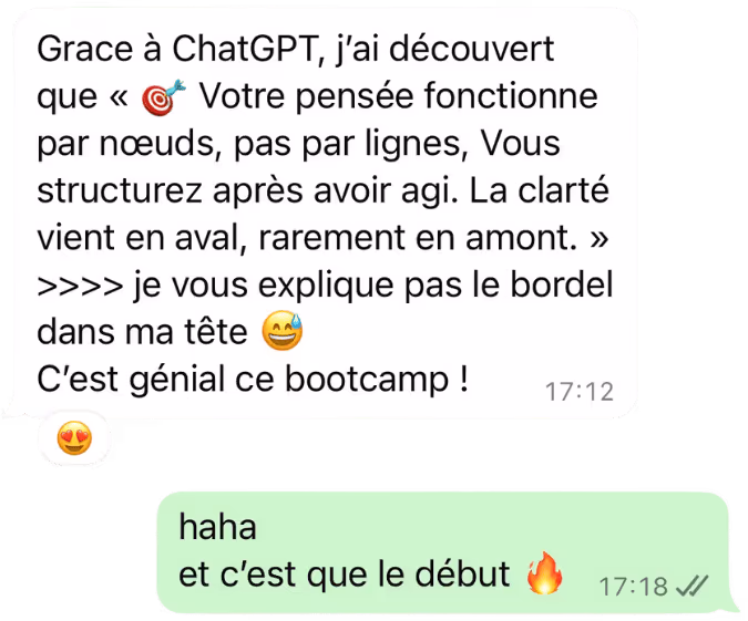 Génial ce bootcamp