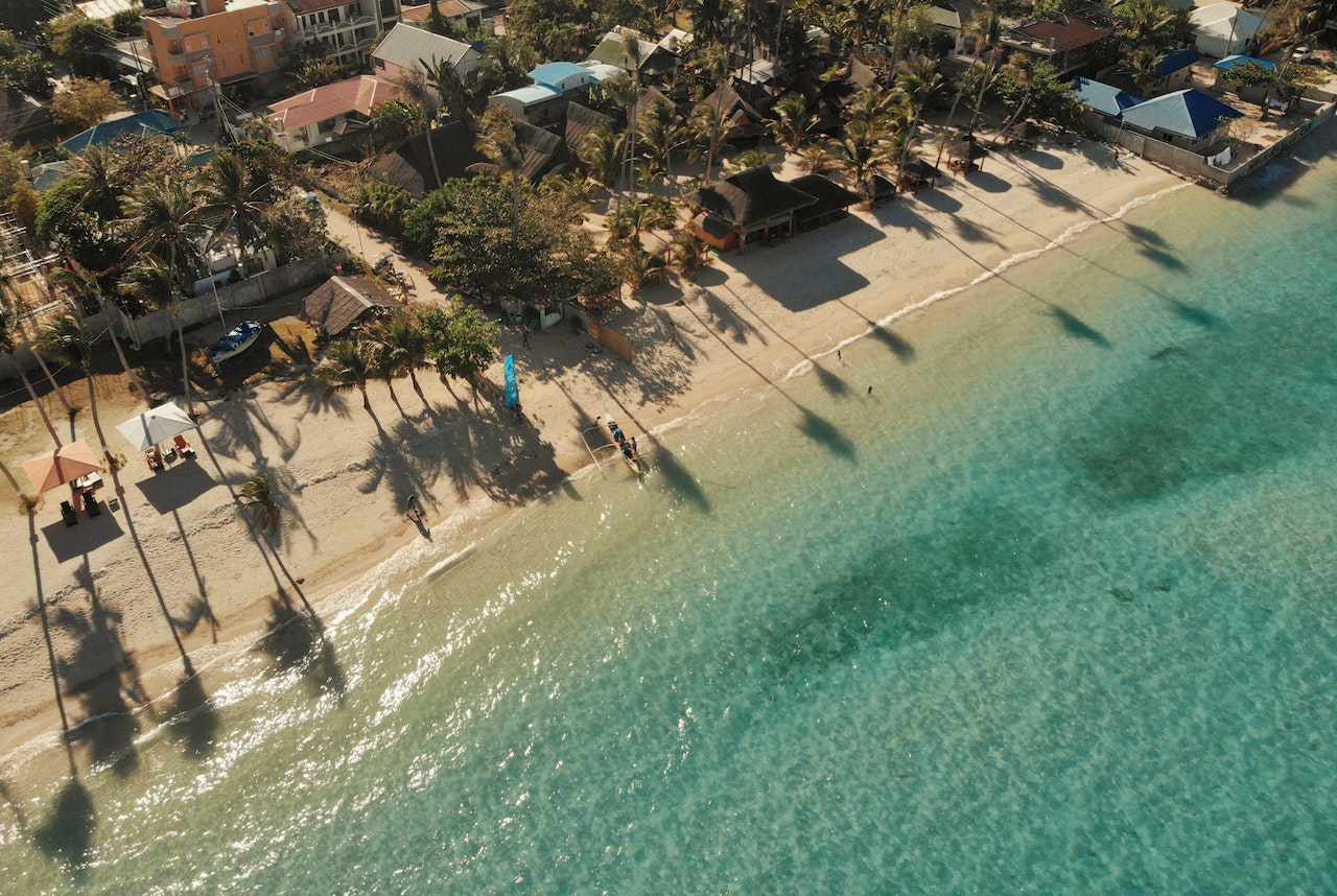 A beach in the Philippines