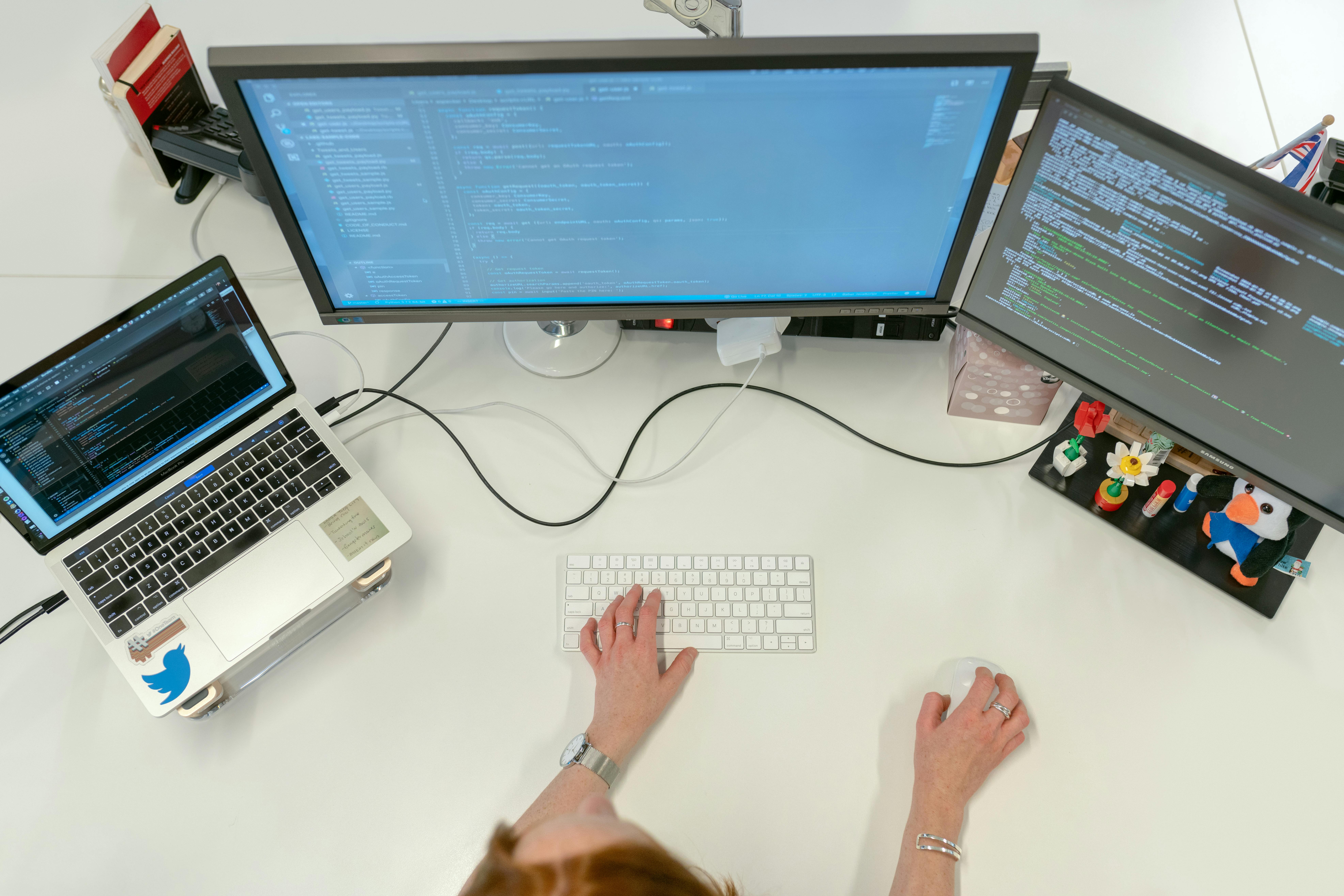 A civil engineer working at his desk