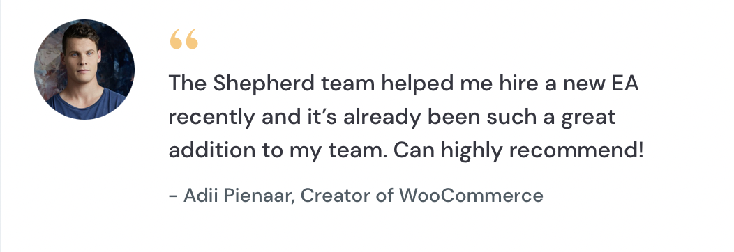 Testimonial from our client, Adii Pienaar