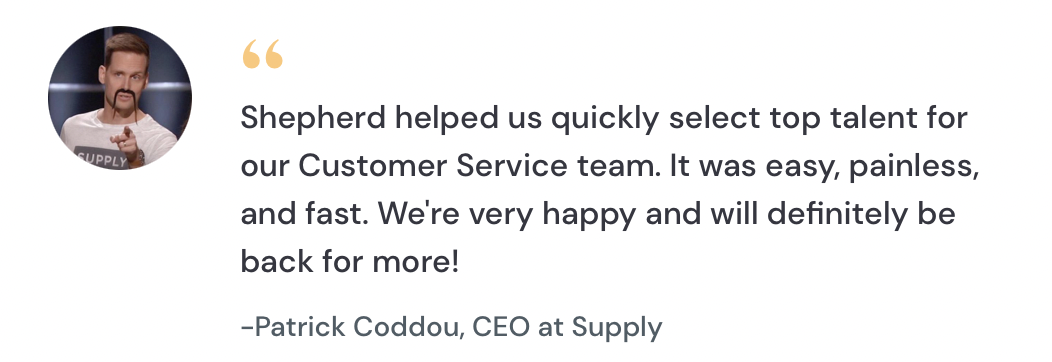 Testimonial from our client, Patrick Coddou