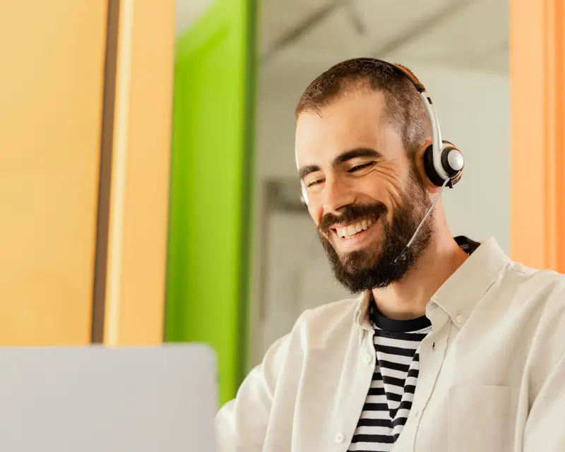 Remote developer collaborating on technical projects demonstrating Somewhere's global talent network capabilities