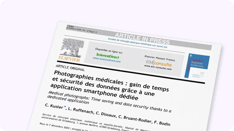 Presseartikel über die Zeitersparnis bei der medizinischen Fotografie durch die Pixacare-App