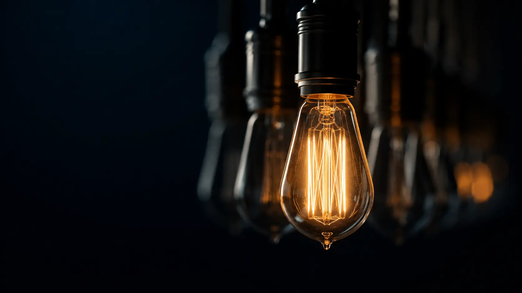 A single lit Edison bulb among dark ones — profitable is not the same as transferable, LVP Lighthouse Value Partners.