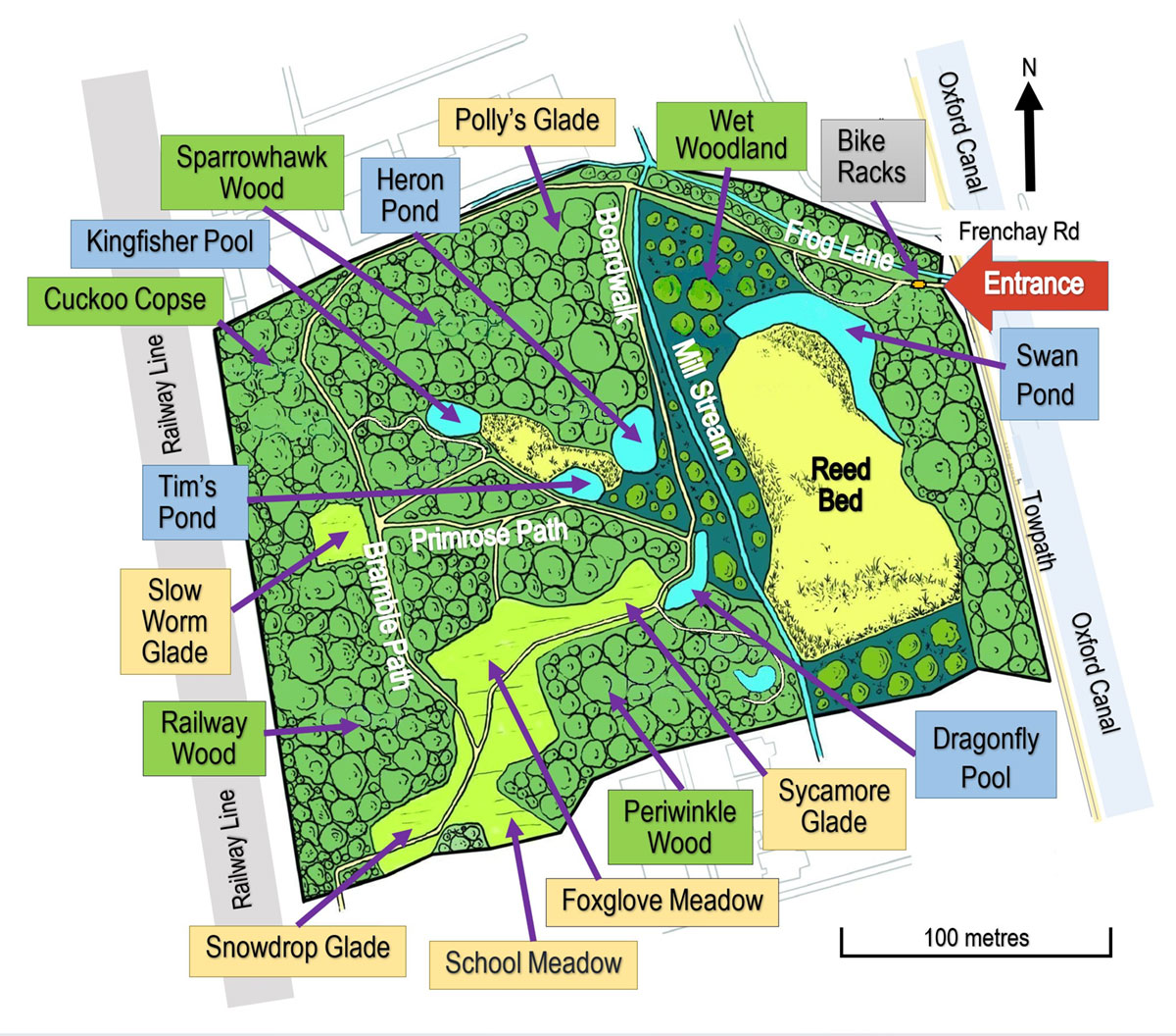 Trap Grounds Summertown Map