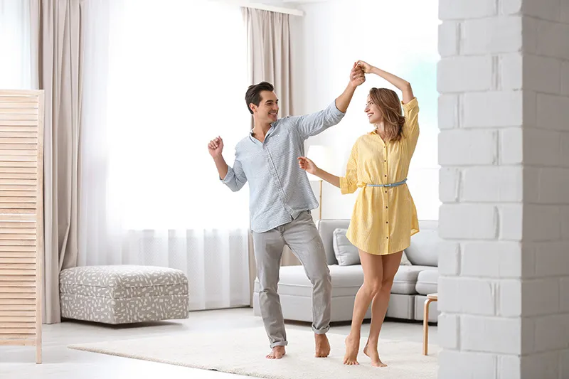 two people dancing