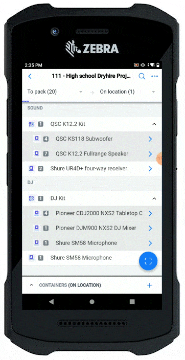 1 Add container in booking screen-full