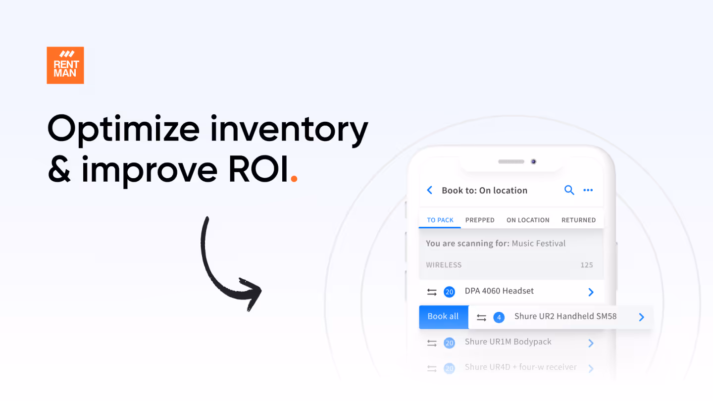 How to optimize your inventory using Rentman